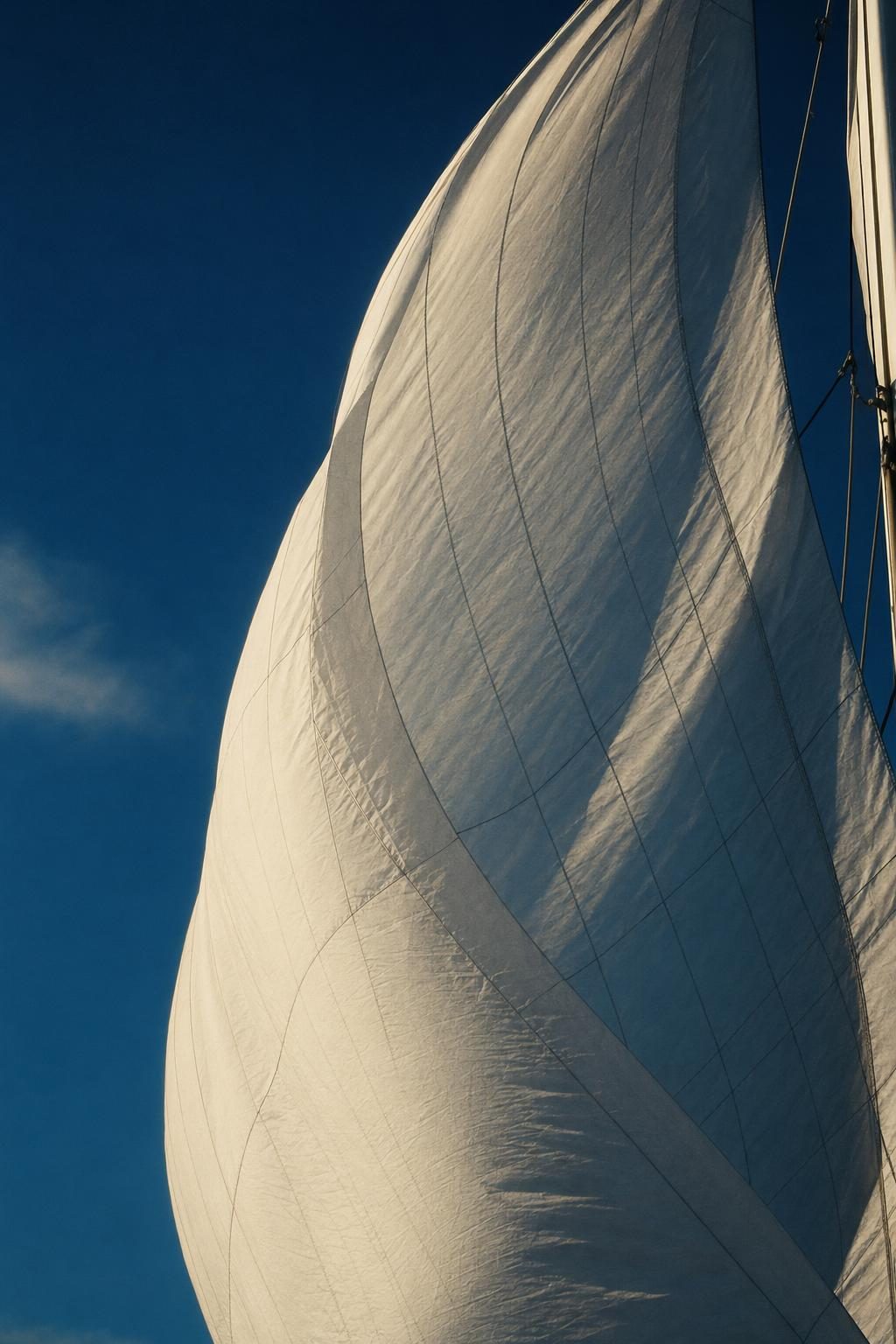 Sail in golden light
